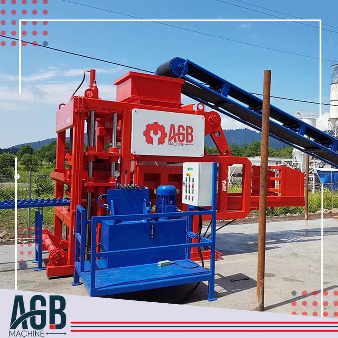 Machine pour la fabrication de parpaing, brique, hourdis, pave, bordure AGB 8.1
