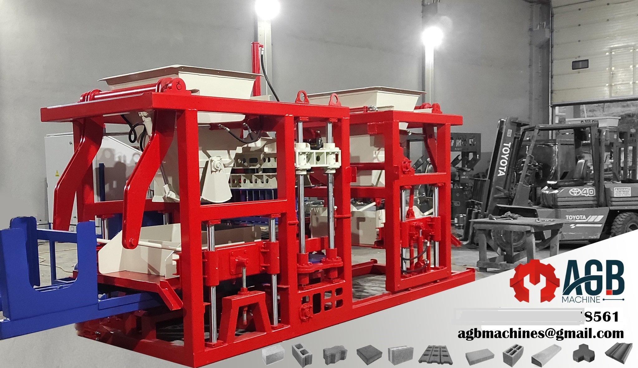 Machine a Parpaing Semi-Automatique 